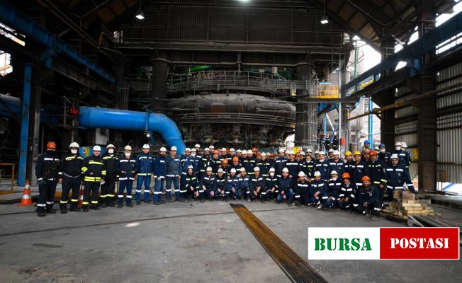 18 milyon dolarlık yatırım yapılan yüksek fırın programlanan tarihten önce faaliyete alındı