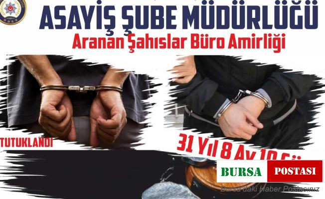 31  yıl hapis cezası olan şahıs yakalandı