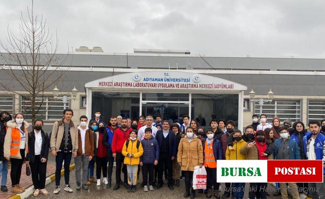 Adıyaman’da öğrenciler, ADYÜMLAB’ı gezdi