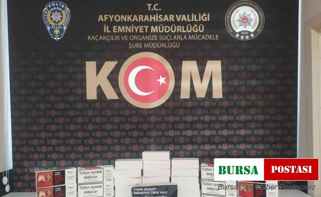 Afyonkarahisar’da kaçak tütün ele geçirildi