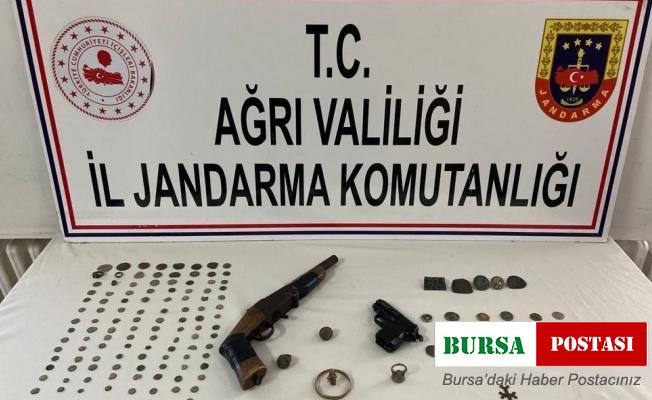 Ağrı’da tarihi eser niteliği taşıdığı değerlendirilen obje ele geçirildi
