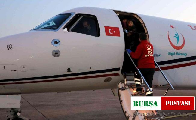Ambulans uçak 5 yaşındaki Asya için havalandı