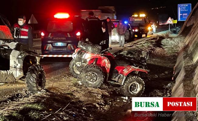 Arkadaşının aracını çekerken ATV ile kanala uçan sürücü hayatını kaybetti