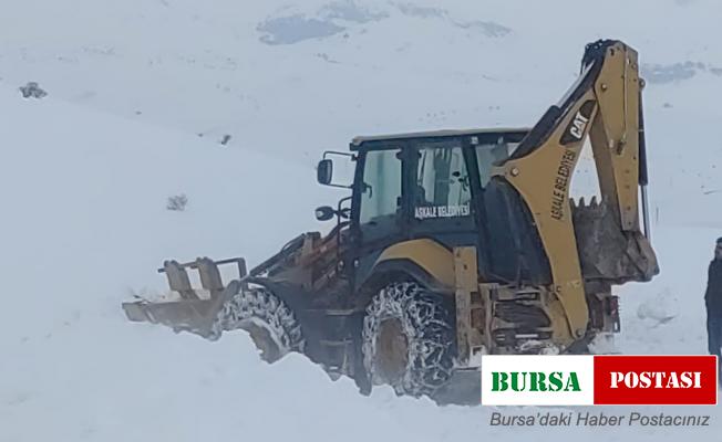 Aşkale’de aniden bastıran tipi geçit vermedi