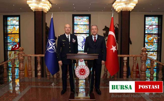 Bakan Akar, NATO Yüksek Müttefik Dönüşüm Komutanı Lavigne’yi ağırladı