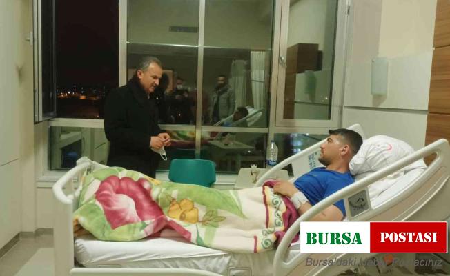 Başkan Kılınç’tan ameliyat olan gaziye geçmiş olsun ziyareti