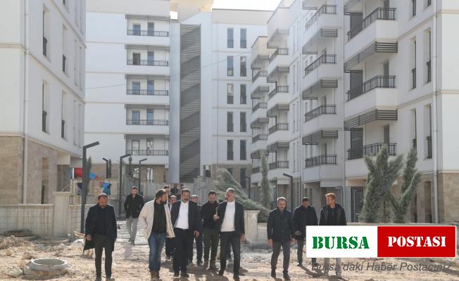 Başkan Kuş, kentsel dönüşüm alanını inceledi