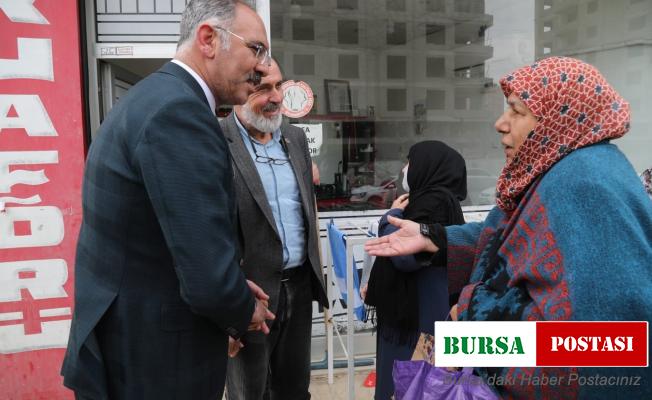 Başkan Kuş sahada esnaf ve vatandaşları dinliyor
