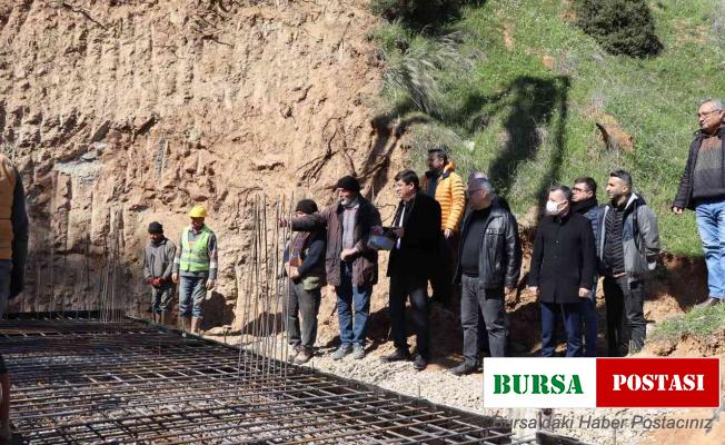 Başkan Özcan, 250 tonluk su deposunun temelini attı