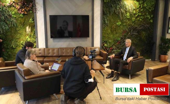 Başkan Tarhan, İsveçli gazeteci Hammergen ile bir araya geldi