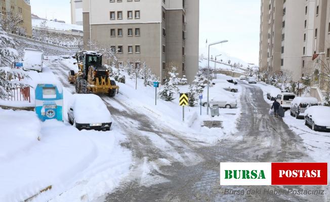 Battalgazi’de karla mücadele çalışmaları sürüyor