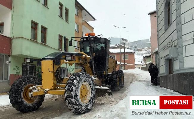 Bayburt’ta kar ve tipi