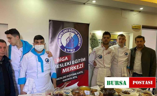 Biga Mesleki Eğitim Merkezi öğrencileri ödülle döndü