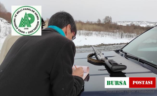 Bingöl’de yasa dışı avlanan şahsa ceza