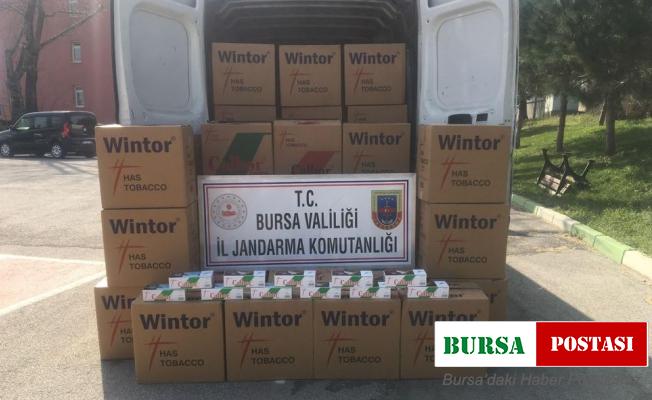 Bursa’da 1,5 milyon liralık kaçak sigara ele geçirildi
