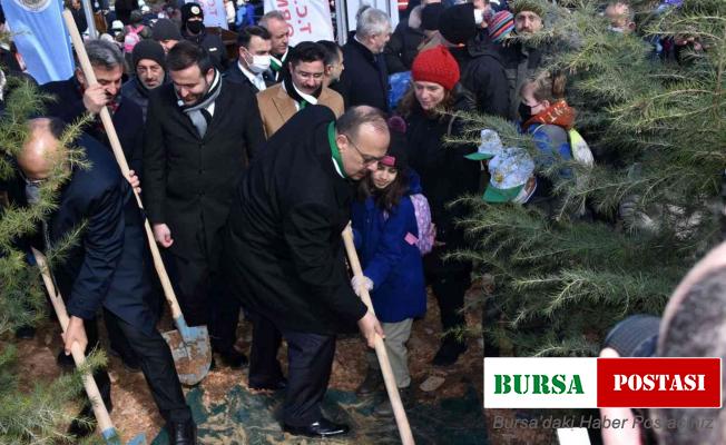 Bursa’da 21 bin fidan toprakla buluştu