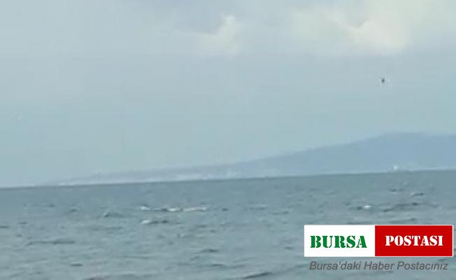 Bursa’da buz gibi havada denize girdi