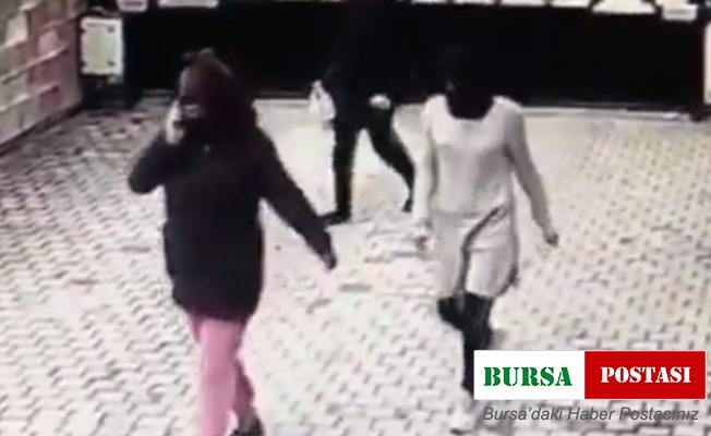 Bursa’da peçeli kadın hırsızlar kamerada