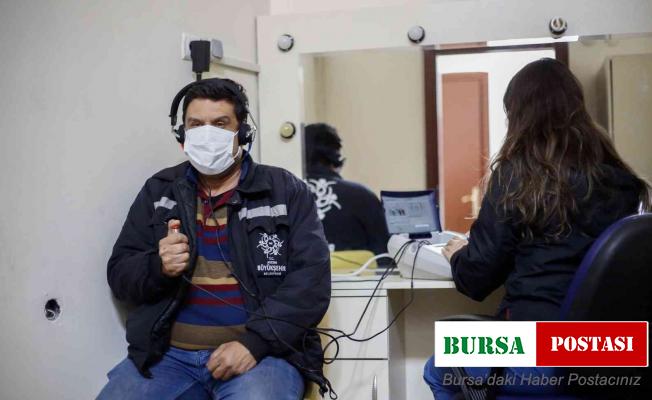 Büyükşehir personeline sağlık taraması yapıldı