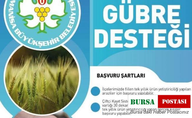Büyükşehirin gübre desteği başvurusu 5 Nisan’a uzatıldı