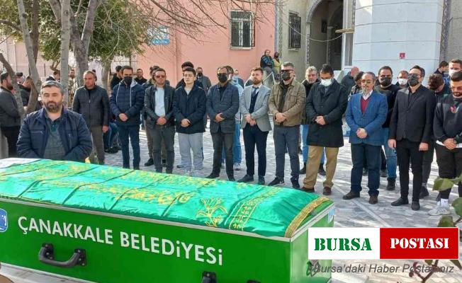 Çanakkale’de denizde boğulan genç için cenaze töreni düzenlendi
