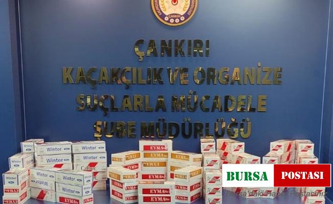 Çankırı’da 52 bin kaçak makaron ele geçirildi