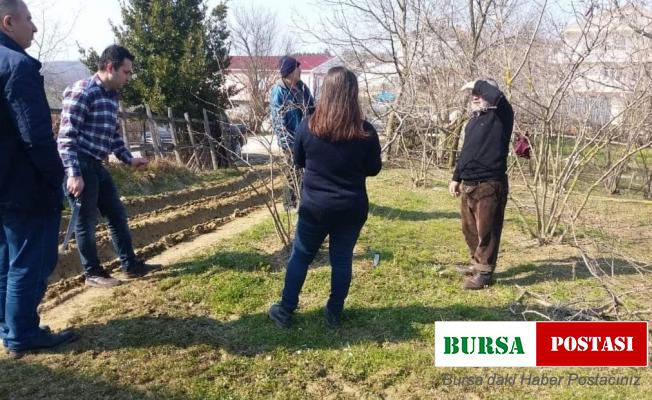 Çiftçilere tarlada fındık budama ve gübreleme eğitimi