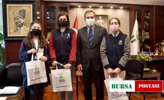 Çocuklar çevre konularını sordu Başkan Ataç yanıtladı