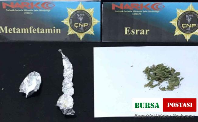 Çorum’da uyuşturucu operasyonu: 2 tutuklama
