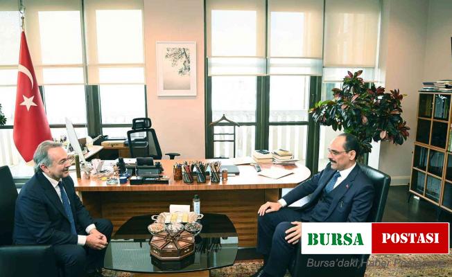 Cumhurbaşkanlığı Sözcüsü Kalın, Fransa Cumhurbaşkanının Özel Temsilcisi Kepel ile görüştü