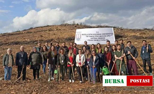 Doktor adayları fidan dikti