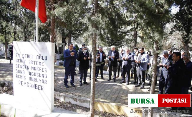 Döşemealtı’nda şehitler kabirleri başında anıldı