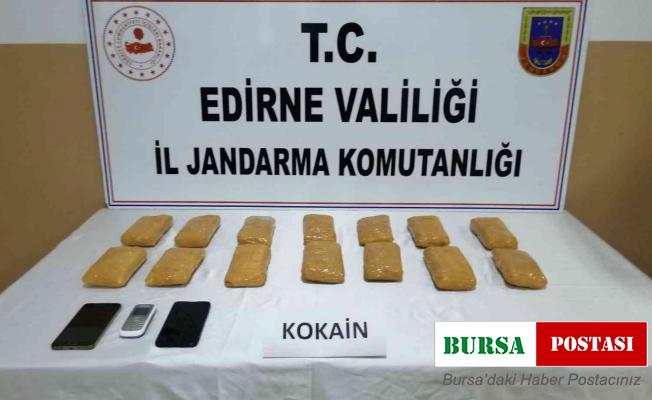 Edirne’de 7 kilo kokain ele geçirildi