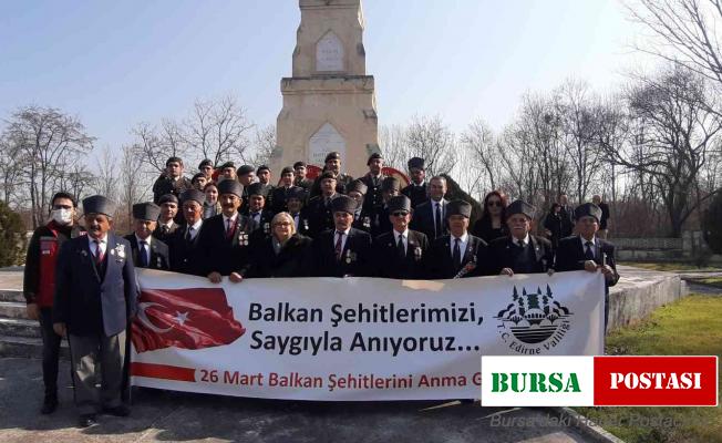 Edirne’de Balkan Şehitleri anısına tören düzenlendi