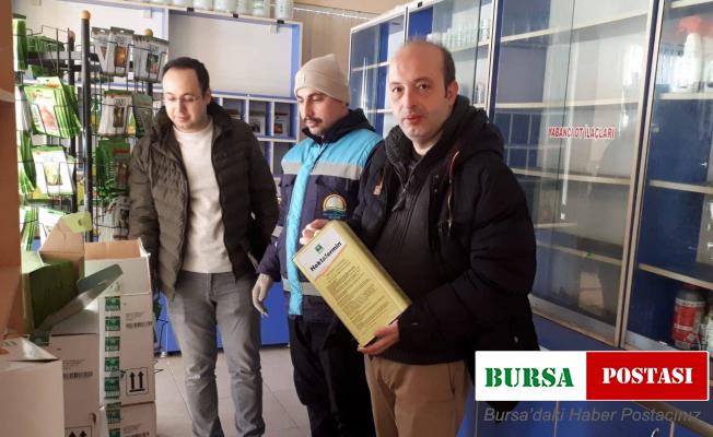 Emet’te bitki koruma ürünleri bayileri denetlendi