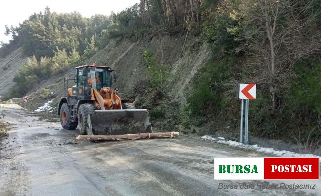 Eriyen kar heyelana sebep oldu