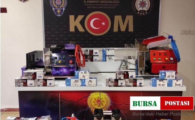 Erzincan’da kaçak sigara, tütün, makaron operasyonu