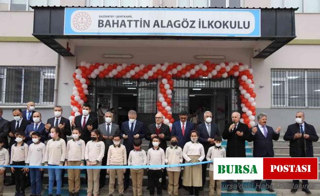 Eski Devlet Bakanı Alagöz’ün adının verildiği okul törenle açıldı