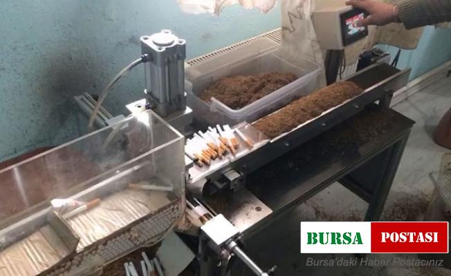 Evi sigara imalathanesine çeviren 2 kişi gözaltına alındı