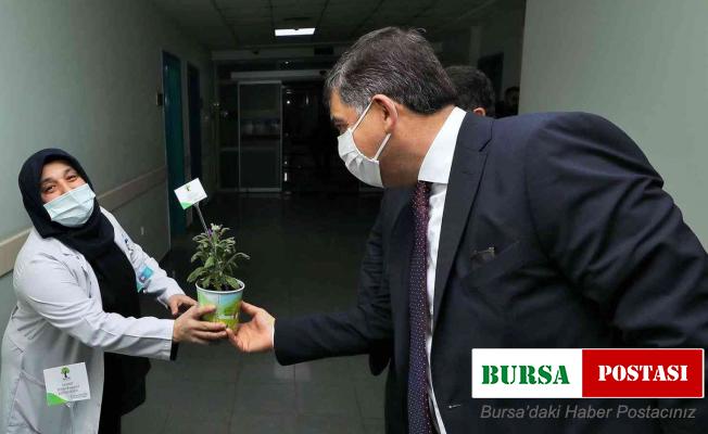 Fadıloğlu, sağlık çalışanlarını ziyaret etti