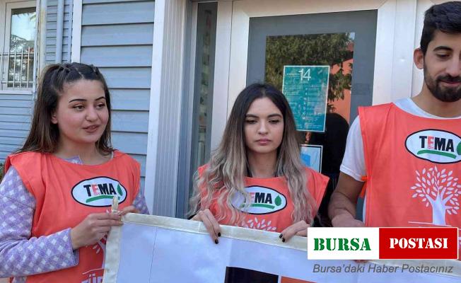 Fidanlar minik eller tarafından toprakla buluşturuldu