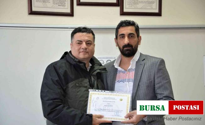 Gediz’de orman yangınlarında yardım seferberliğine katılanlara teşekkür belgesi