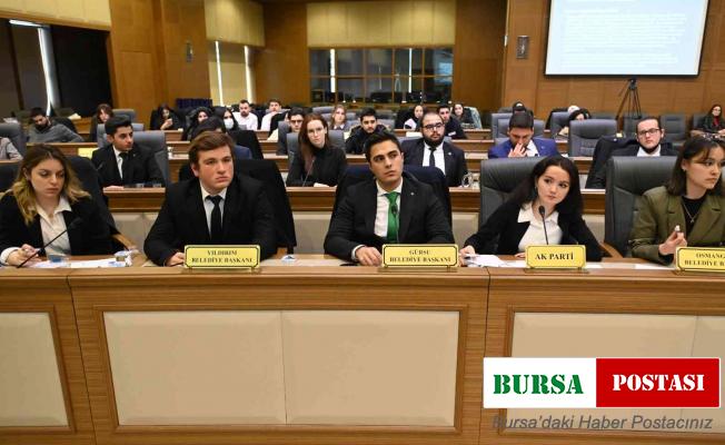 Gençler siyaset provasını mecliste yaptı