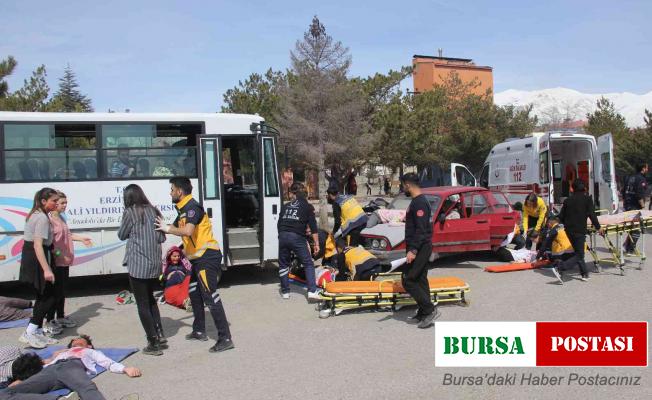 Gerçeği aratmayan “triaj” tatbikatı