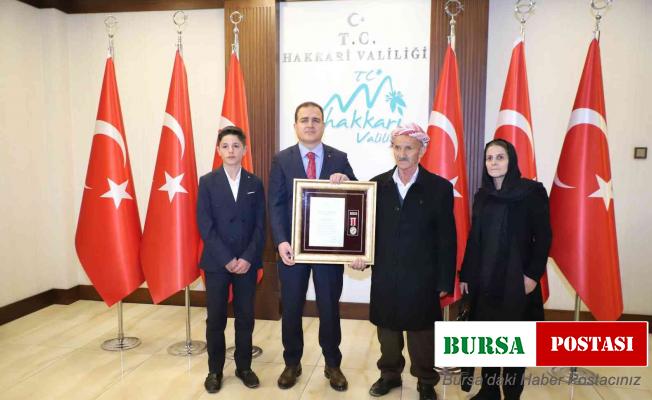 Hakkari’de ‘Devlet Övünç Madalyası ve Beratı’ takdim töreni