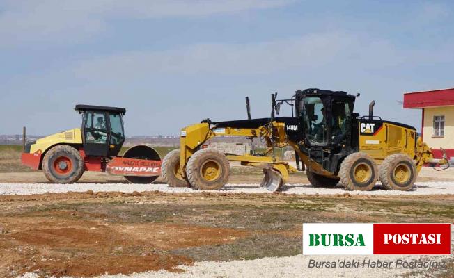 Haliliye kırsalında yol çalışması