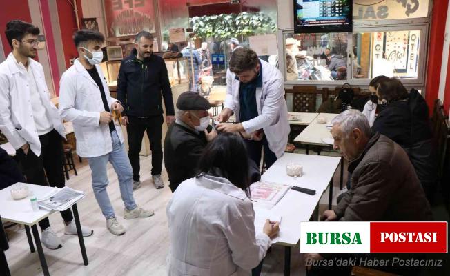 Hemşire adaylarından ücretsiz sağlık taraması ve eğitimi