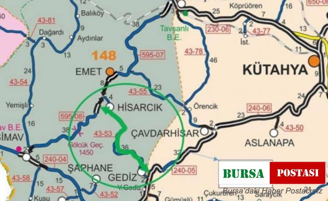 Hisarcık-Gediz yolu 22 Nisan’da yeniden ihaleye çıkıyor