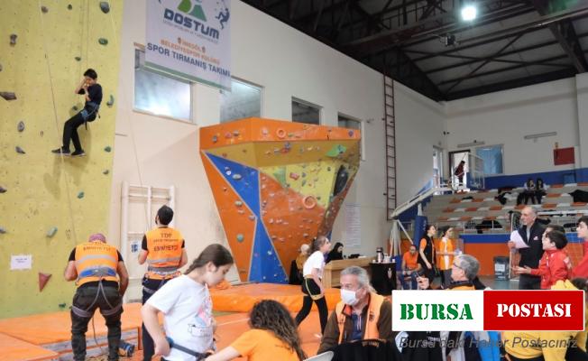 İnegöl’de tırmanış yarışları nefes kesti