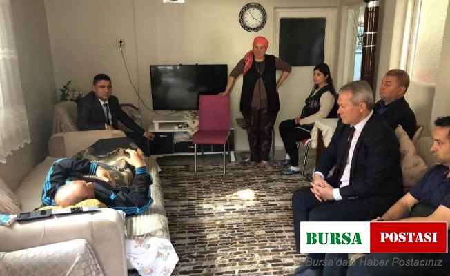 İş kazası geçiren personele geçmiş olsun ziyareti
